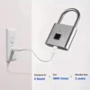 1pc Mini Smart Fingerprint Padlock, Security Door Lock, Antitheft Keyless USB Rechargeable Lock For Suitcase Luggage - Image 3