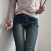 Sosana - High Waist Skinny-Fit Bootcut Jeans - Image 4