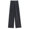 Jaqmine - High Rise Plain Wide Leg Suit Pants (Various Designs) - Image 5