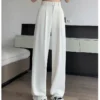 Jaqmine - High Rise Plain Wide Leg Suit Pants (Various Designs) - Image 13