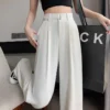 Jaqmine - High Rise Plain Wide Leg Suit Pants (Various Designs) - Image 15