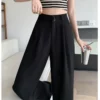Jaqmine - High Rise Plain Wide Leg Suit Pants (Various Designs) - Image 19