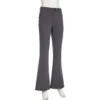Genrovia - Low Rise Plain Flared Suit Pants - Image 7