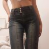 Sosana - High Waist Skinny-Fit Bootcut Jeans - Image 6