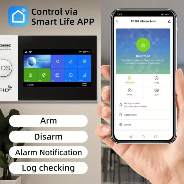 WiFi+GSM/4G Home Smart Alarm Security System Kit - Image 10