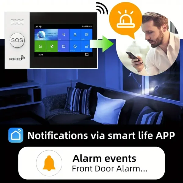 WiFi+GSM/4G Home Smart Alarm Security System Kit - Image 11