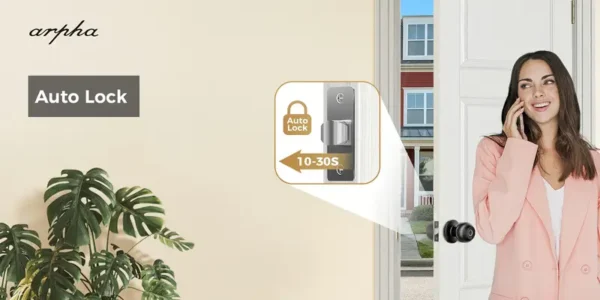 Arpha Smart Door Knob, Fingerprint/APP/Physical Key - Image 8